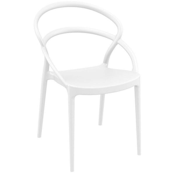 Fine-Line Pia Dining Chair White, 2PK FI2840684